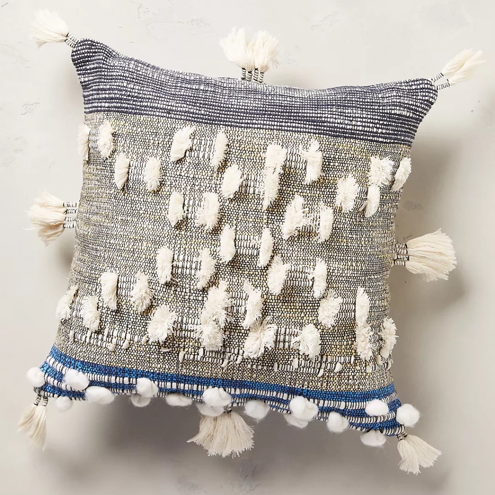 ANTHROPOLOGIE X ALL ROADS Collaged Majida 16" x 16" Accent Pillow
